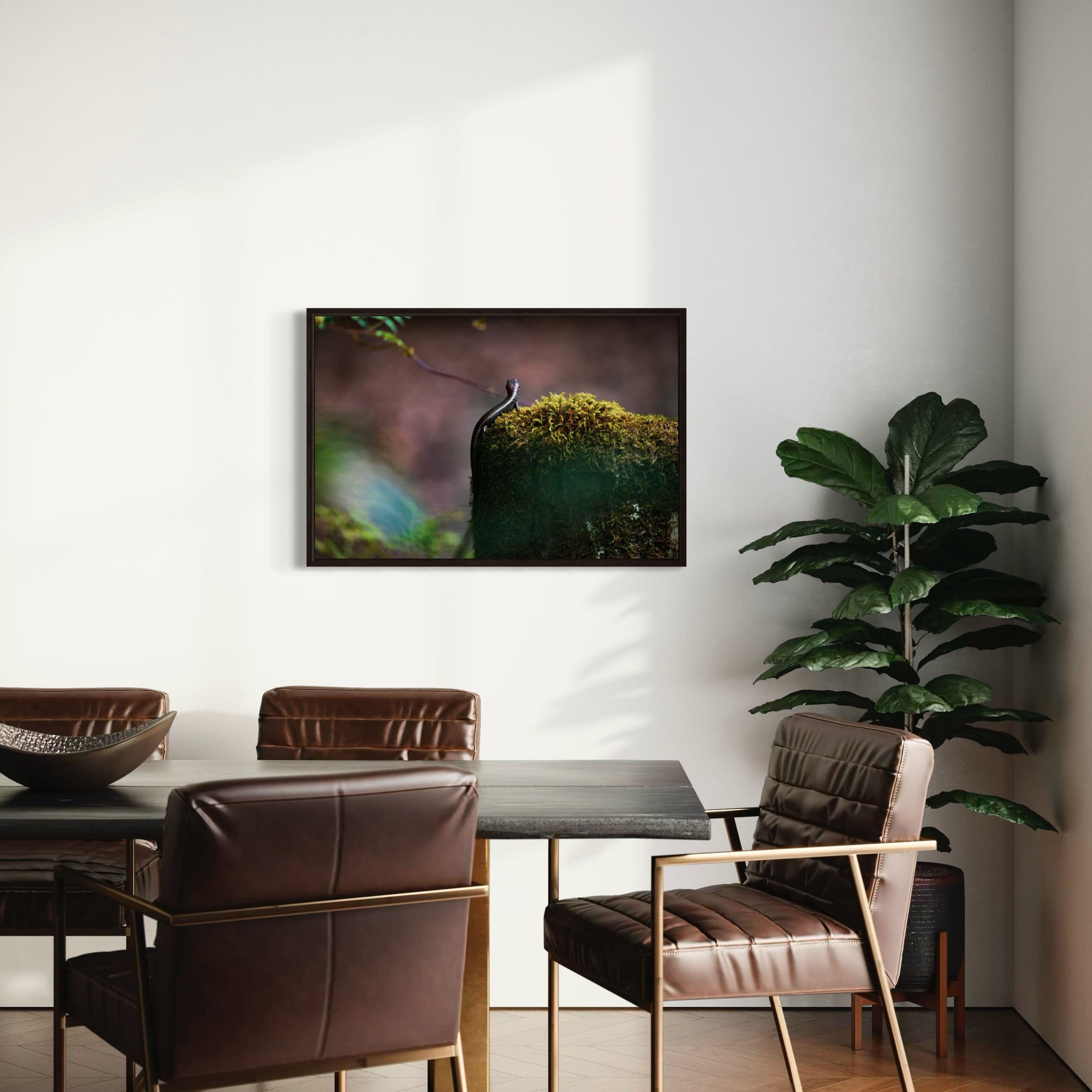 Sunbathing Skink - Canvas